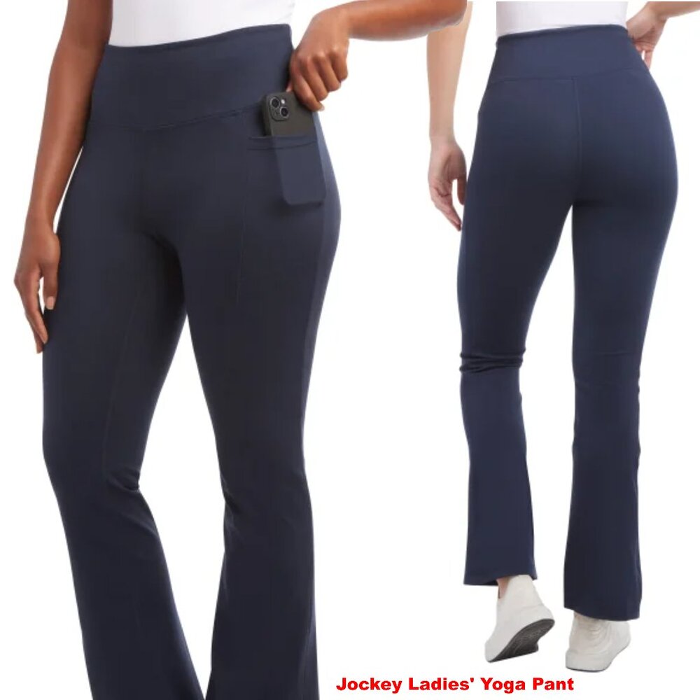 Jockey Ladies' Yoga Pant Studio Flare Pant Black